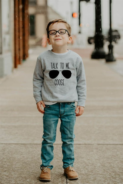 Talk to Me Goose Toddler Sweatshirt Ocean and 7th