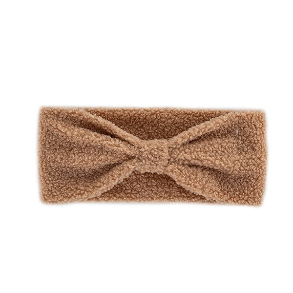 TEDDY BEAR KNIT HEADBAND Bella Chic