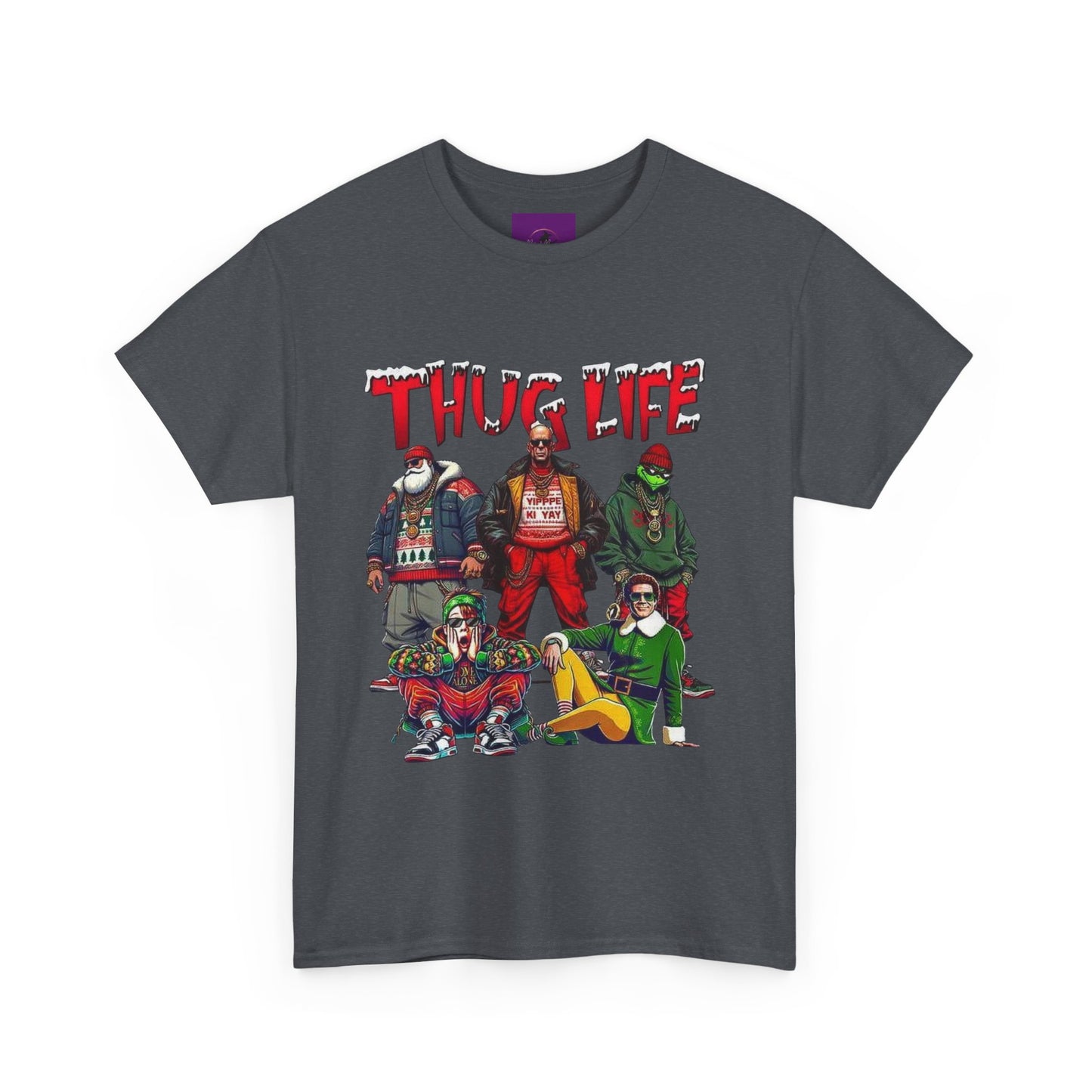 Thug life christmas Unisex Heavy Cotton Tee