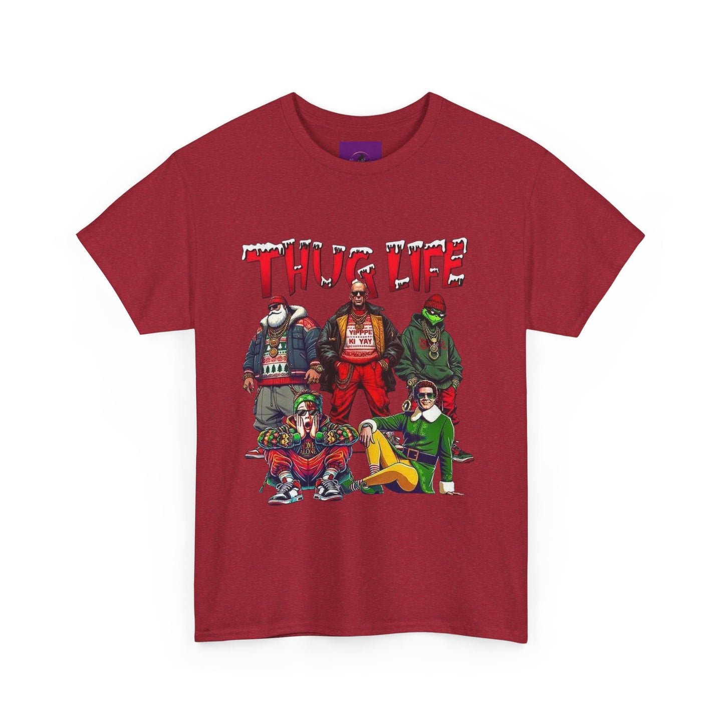 Thug life christmas Unisex Heavy Cotton Tee