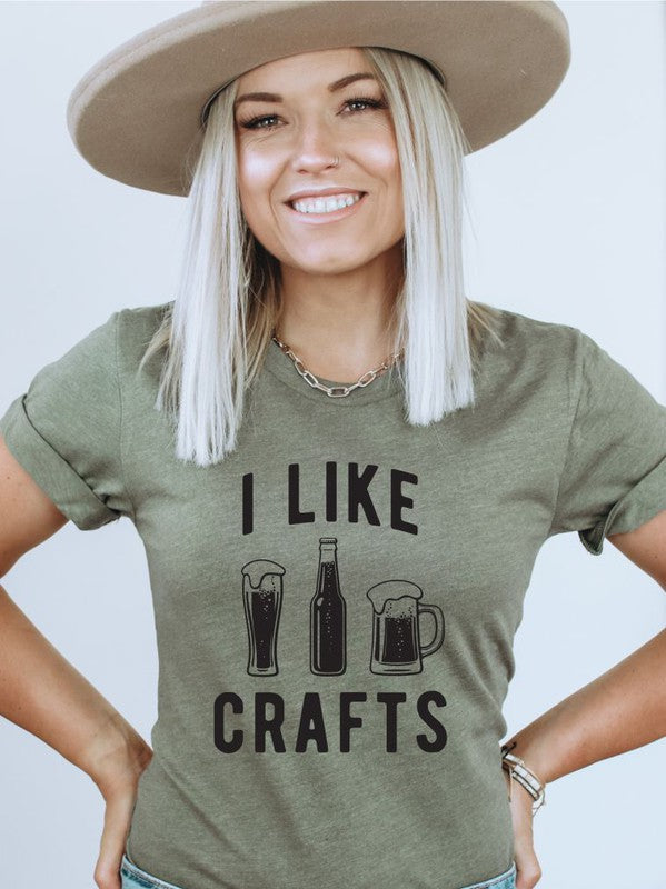 I Like Crafts Beer Crew Neck Softstyle Tee