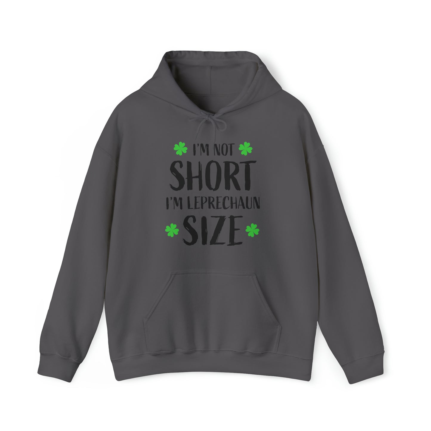 Im not short im leprechaun size Unisex Heavy Blend™ Hooded Sweatshirt Printify