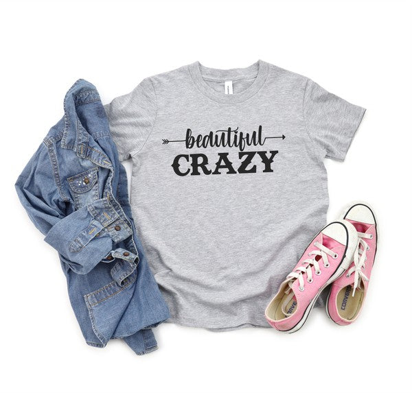 Youth Beautiful Crazy Crewneck Tee Ocean and 7th