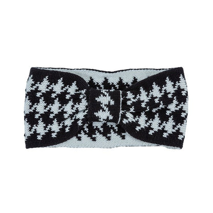 HOUNDSTOOTH BOW HEAD BAND Bella Chic