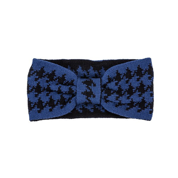 HOUNDSTOOTH BOW HEAD BAND Bella Chic