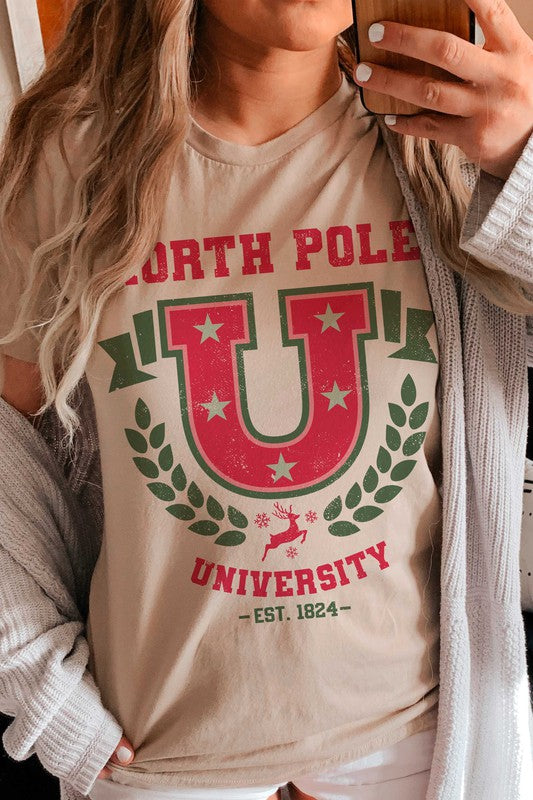 NORTH POLE UNIVERSITY GRAPHIC TEE