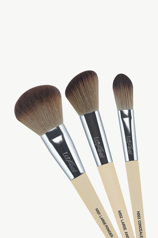 Lafeel Face and Eye Brush Set in Taupe Sifides