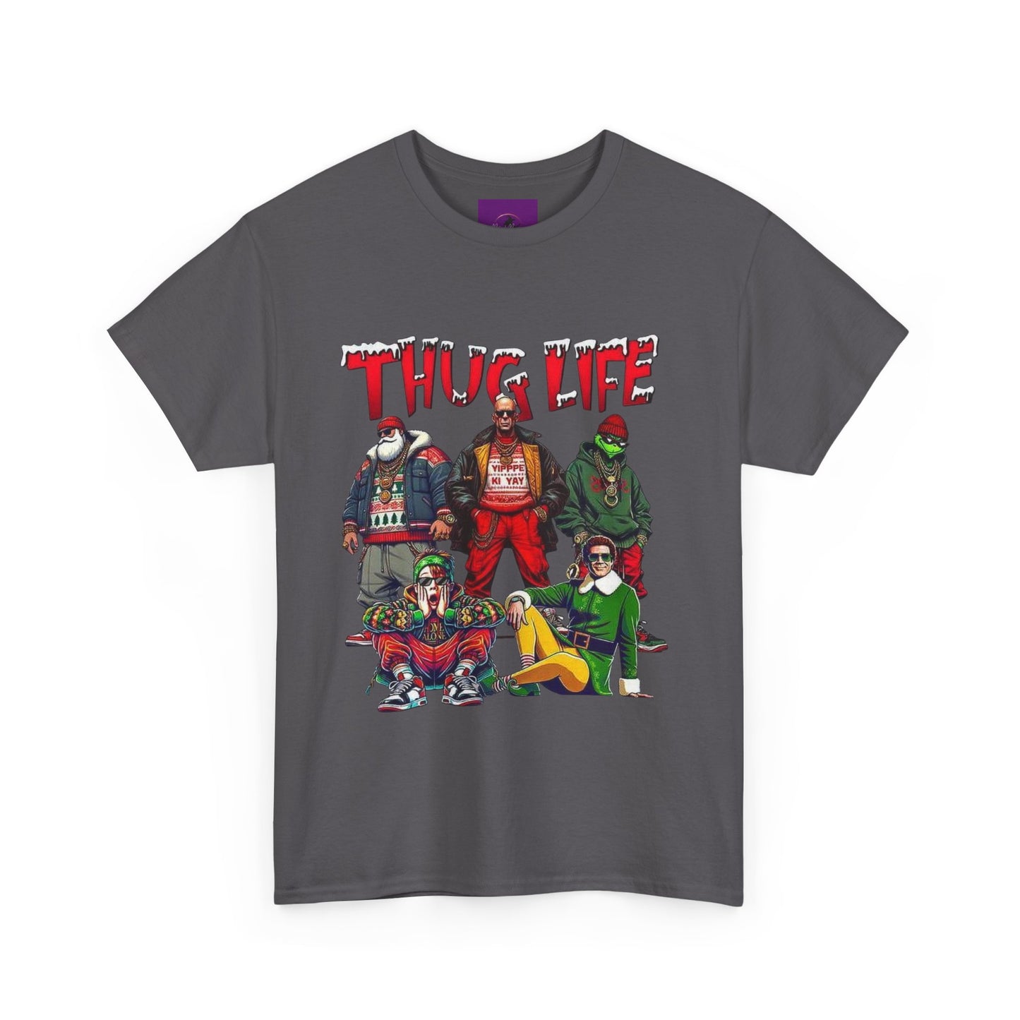 Thug life christmas Unisex Heavy Cotton Tee