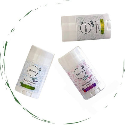 All-natural Deodorants for Kids & Teens BeNat