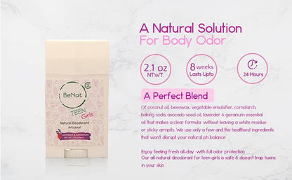 All-natural Deodorants for Kids & Teens BeNat