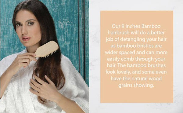 Natural Wooden Detangling Hair Brush BeNat