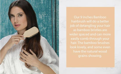 Natural Wooden Detangling Hair Brush BeNat