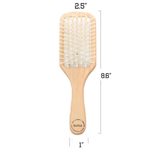 Natural Wooden Detangling Hair Brush BeNat