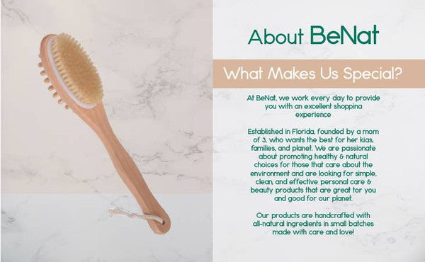 Bath / Body  Massage Brush BeNat