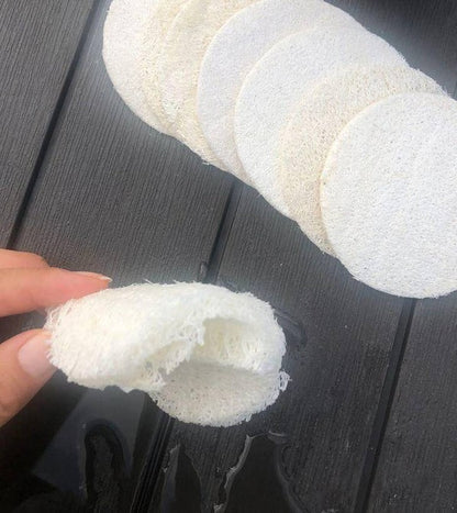 Natural Loofah Sponge Pads 5-pcs BeNat