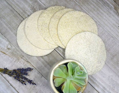 Natural Loofah Sponge Pads 5-pcs BeNat