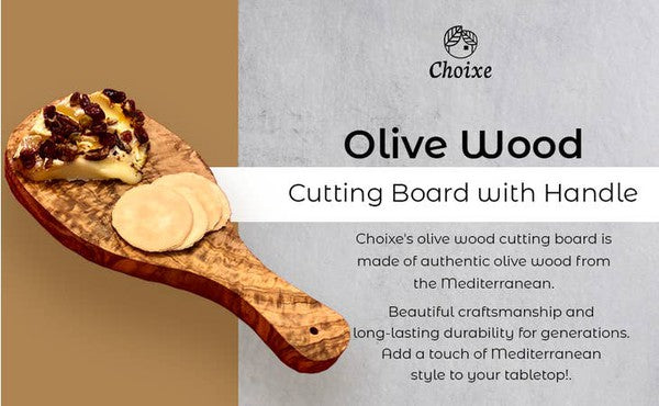 Original Olive Wood Cutting Board with Handle Choixe