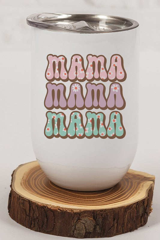 Mama Stack Flower Ltr Wine Tumbler