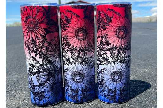 Patriotic Sunflower Tumbler Southern Chic Wholesale