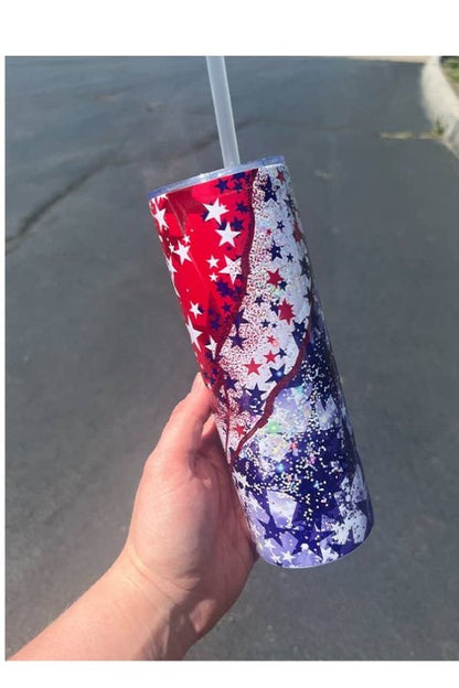 Patriotic Marble Tumbler Southern Chic Wholesale