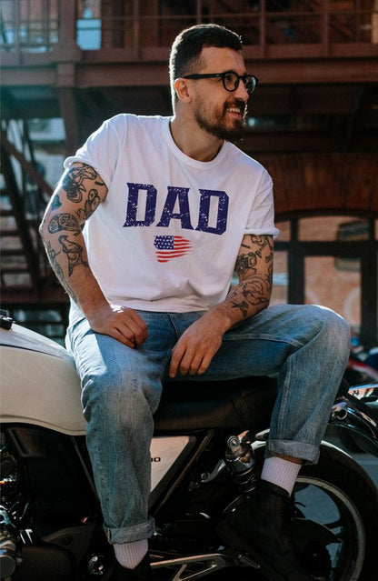 USA DAD Graphic Mens Tee