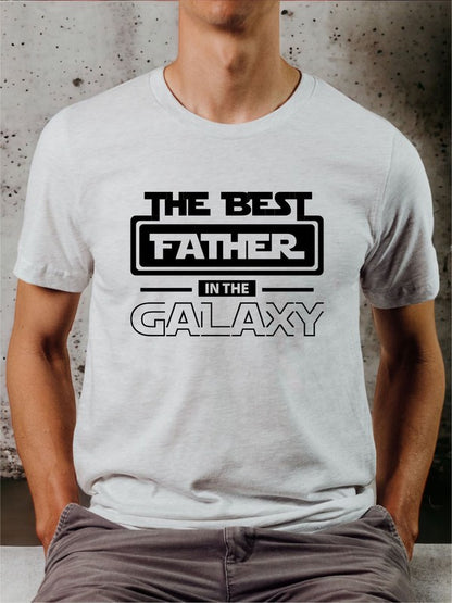 Best Father in the Galaxy Graphic Mens Tee Ocean and 7th