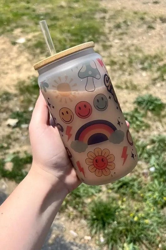 Good Vibes Only Glass Can