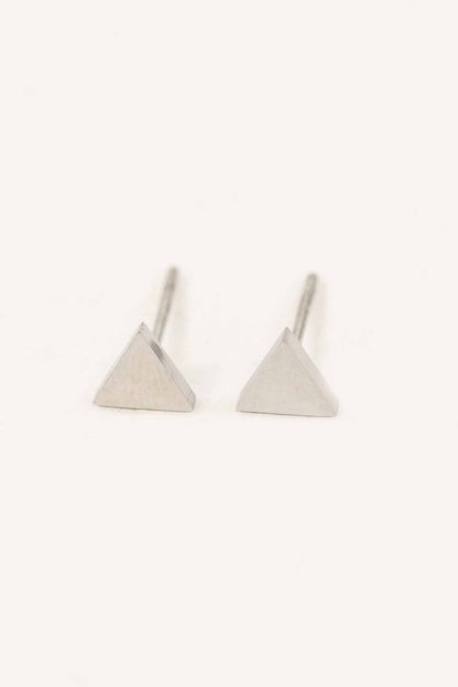 Triangle Stud Earrings - BLACK BROOM BOUTIQUE