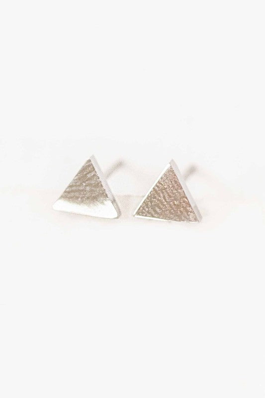 Triangle Stud Earrings - BLACK BROOM BOUTIQUE