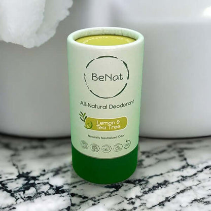 All Natural, Plastic-Free Deodorants. 3oz. BeNat