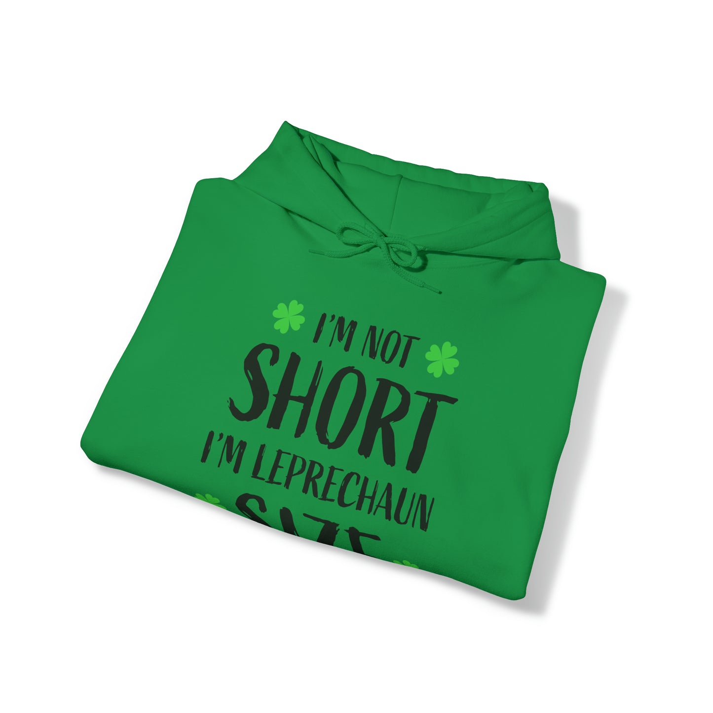 Im not short im leprechaun size Unisex Heavy Blend™ Hooded Sweatshirt Printify