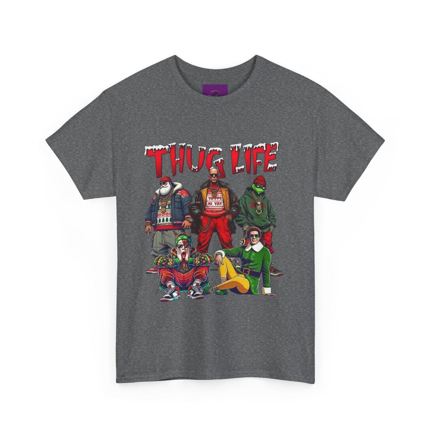 Thug life christmas Unisex Heavy Cotton Tee