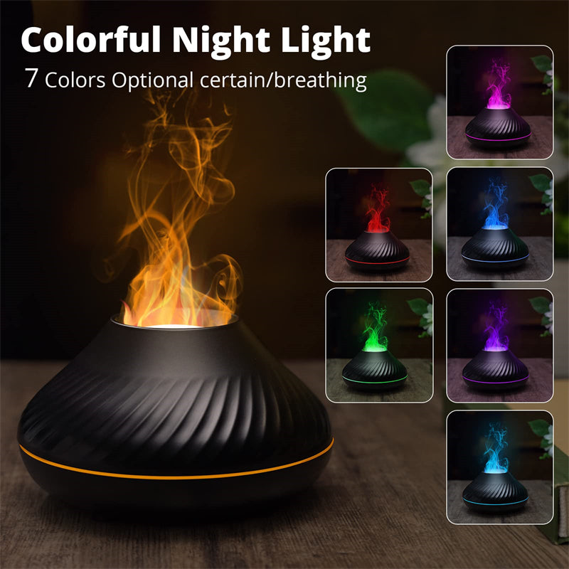 Volcanic Flame Aroma Diffuser Essential Oil Lamp cj