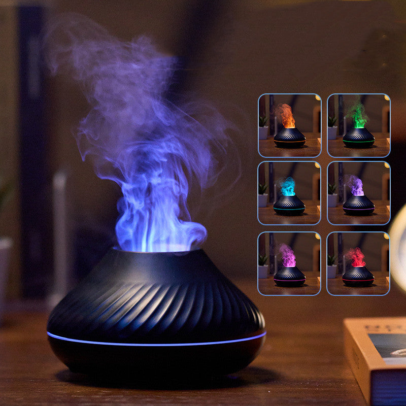 Volcanic Flame Aroma Diffuser Essential Oil Lamp cj