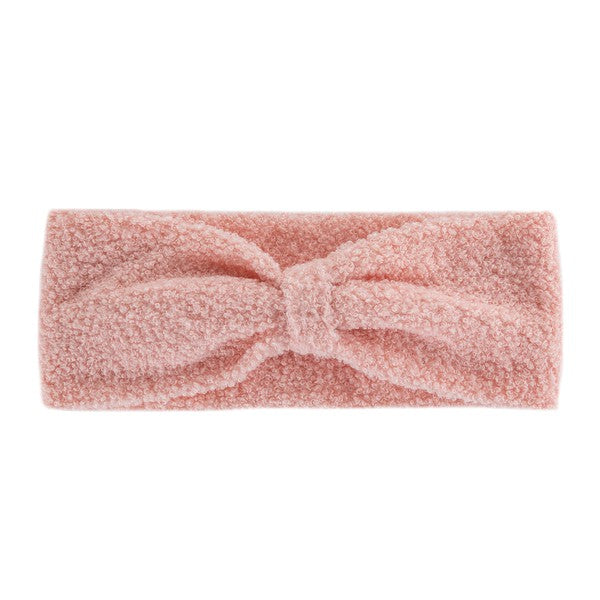 TEDDY BEAR KNIT HEADBAND Bella Chic