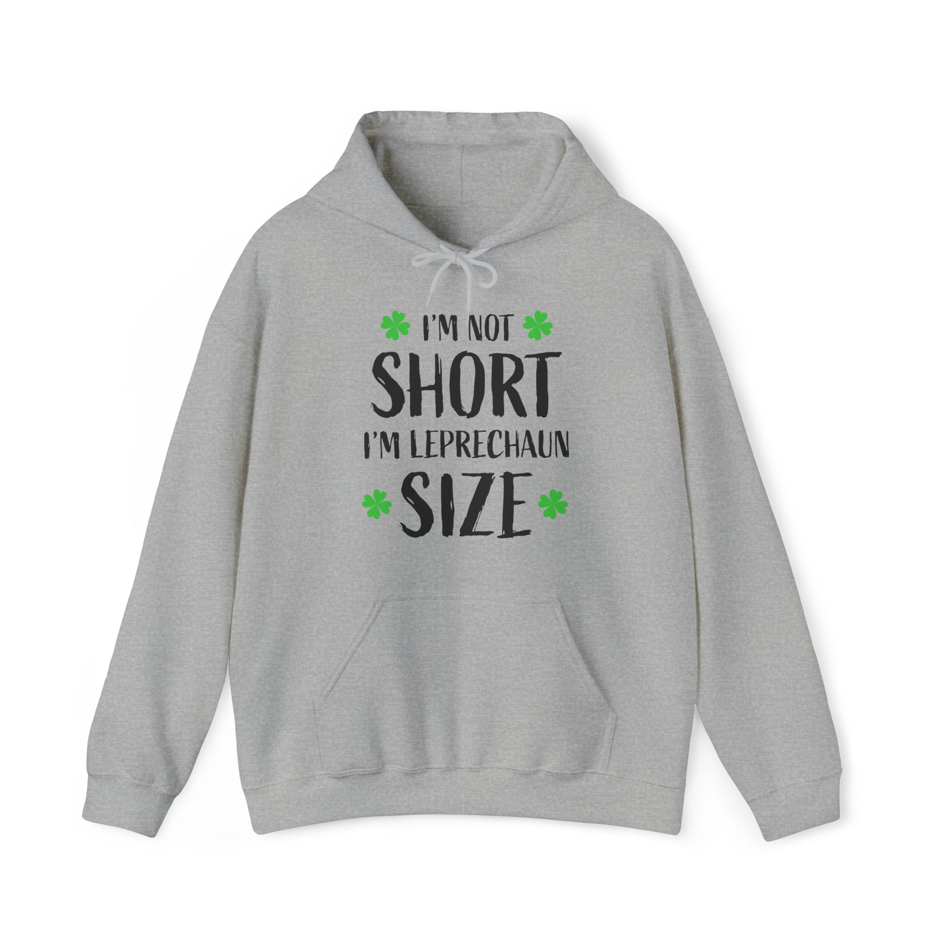 Im not short im leprechaun size Unisex Heavy Blend™ Hooded Sweatshirt Printify