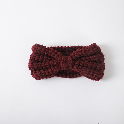 KNITTED BOW WINTER HEAD BAND Bella Chic