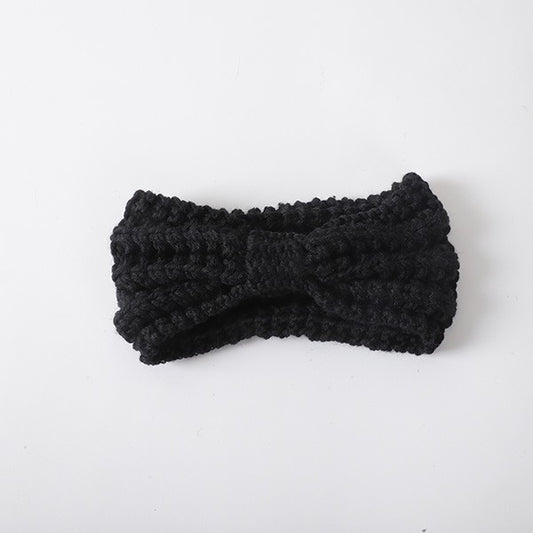 KNITTED BOW WINTER HEAD BAND Bella Chic