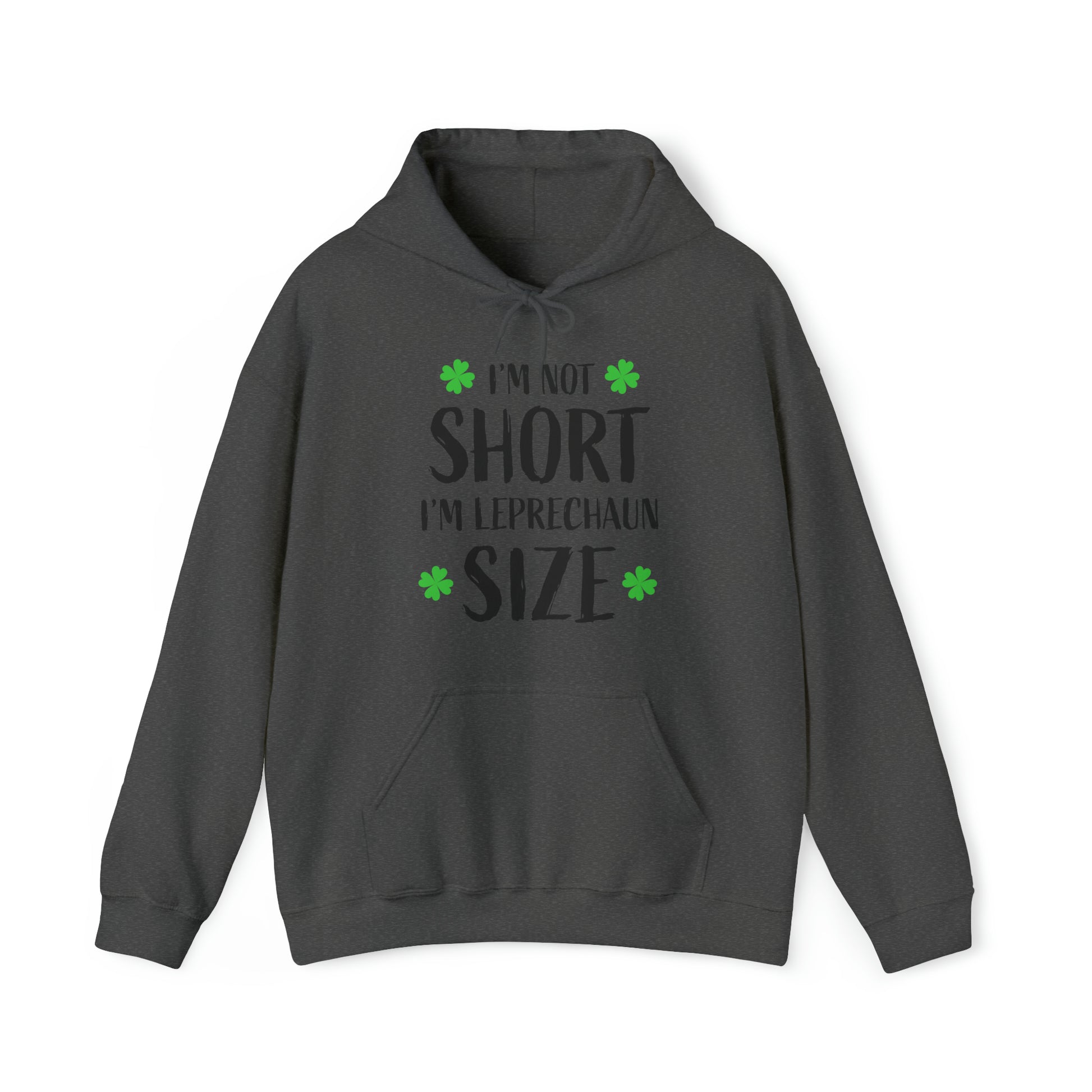 Im not short im leprechaun size Unisex Heavy Blend™ Hooded Sweatshirt Printify