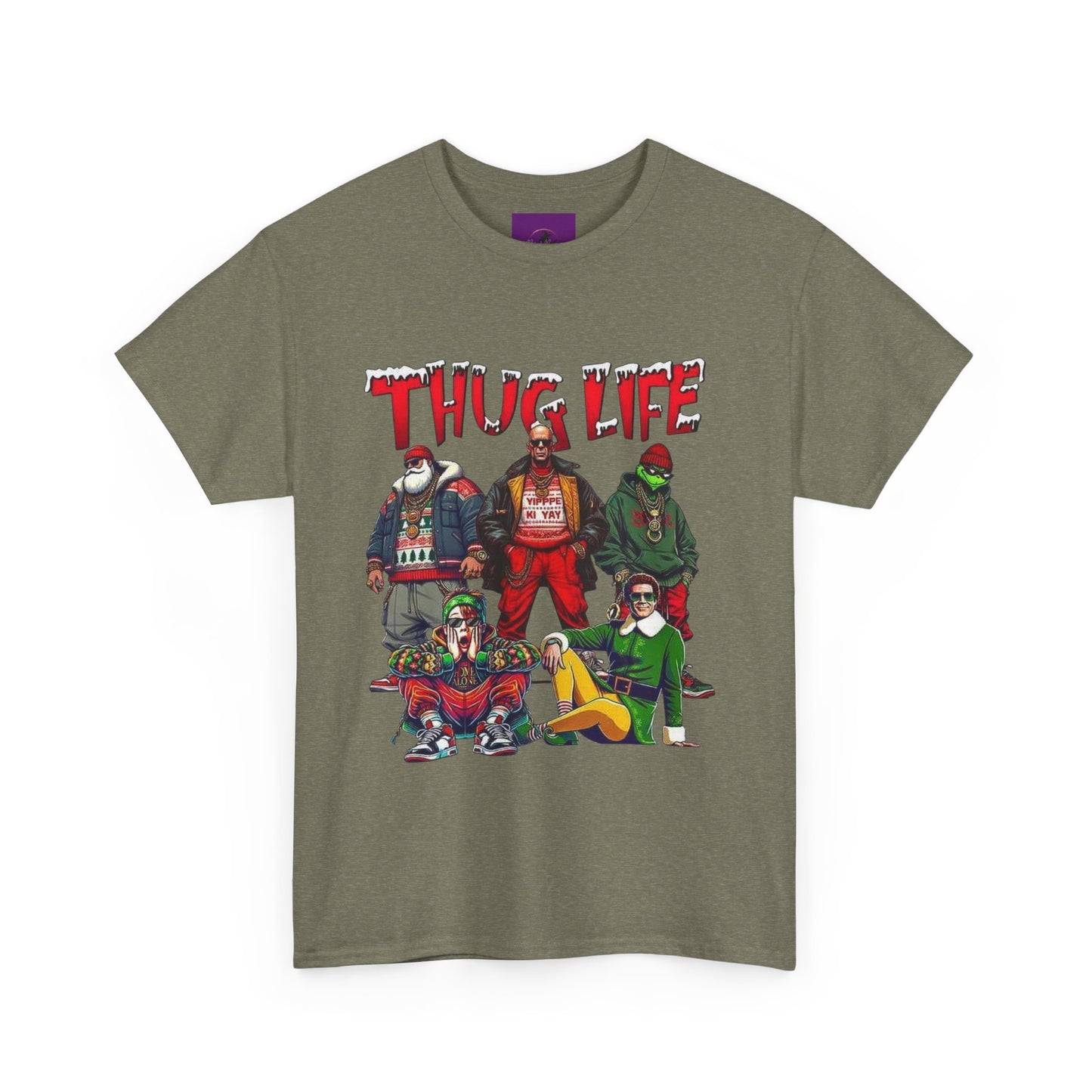 Thug life christmas Unisex Heavy Cotton Tee