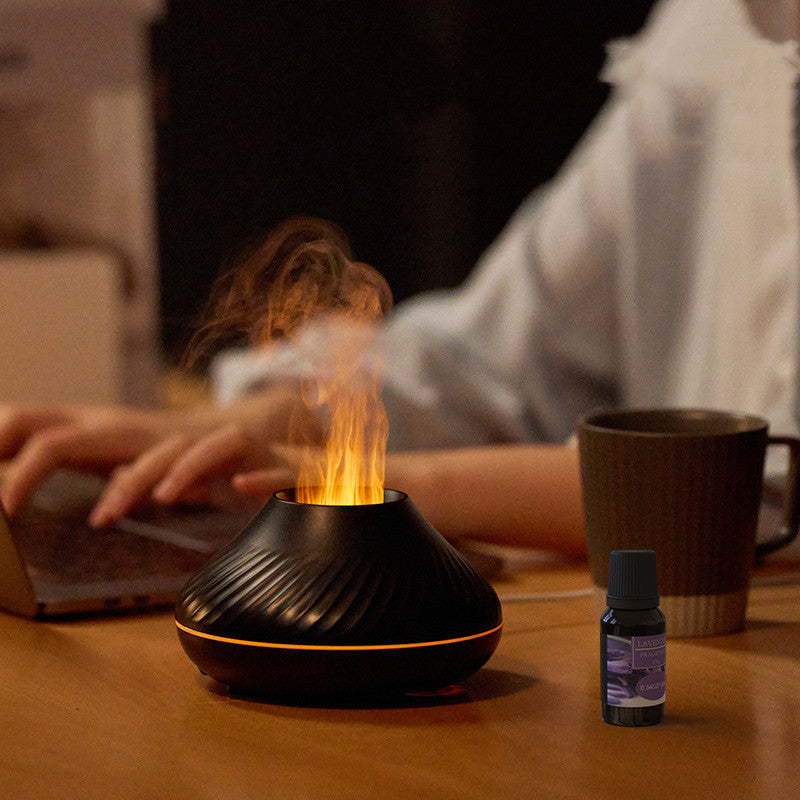 Volcanic Flame Aroma Diffuser Essential Oil Lamp cj