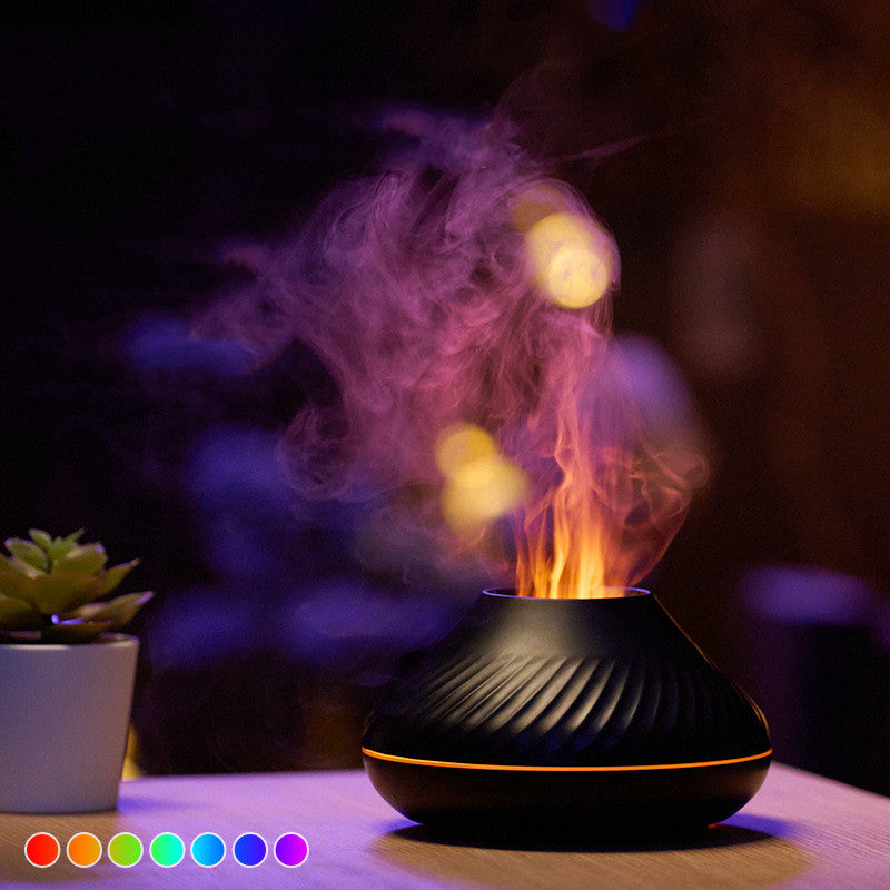 Volcanic Flame Aroma Diffuser Essential Oil Lamp cj