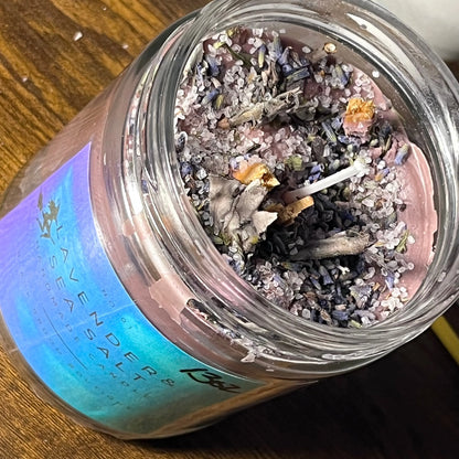 Lavender and sea salt protection candle - BLACK BROOM BOUTIQUE