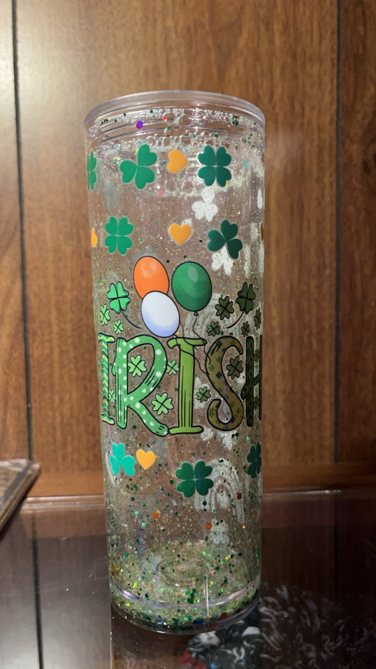 Saint Patrick’s Day 16oz Snow globe Tumbler