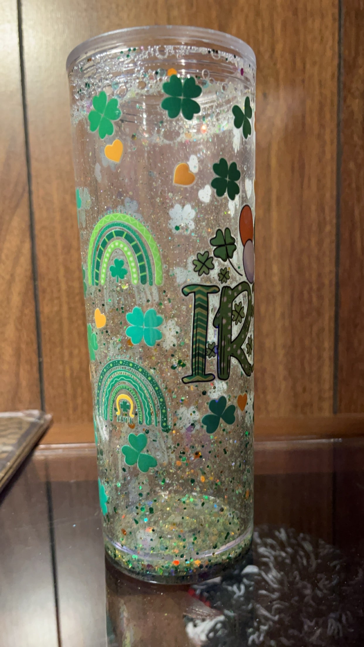 Saint Patrick’s Day 16oz Snow globe Tumbler