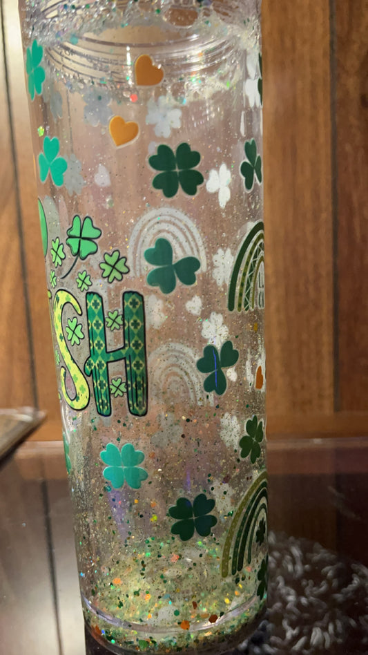 Saint Patrick’s Day 16oz Snow globe Tumbler