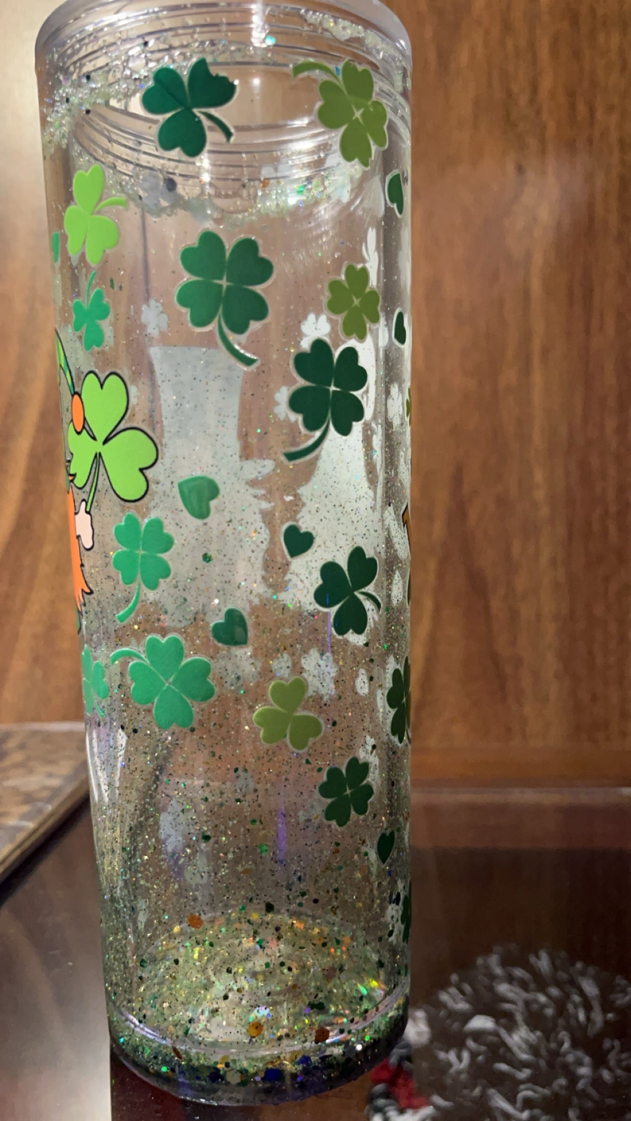 Saint Patrick’s Day 16oz Snow globe Tumbler