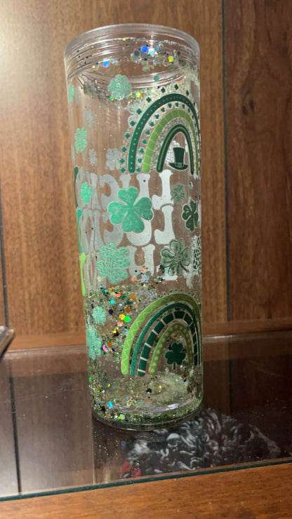 Saint Patrick’s Day 16oz Snow globe Tumbler