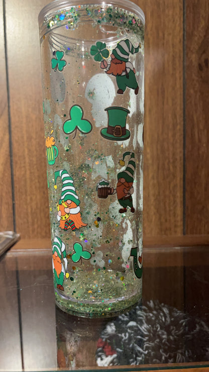 Saint Patrick’s Day 16oz Snow globe Tumbler