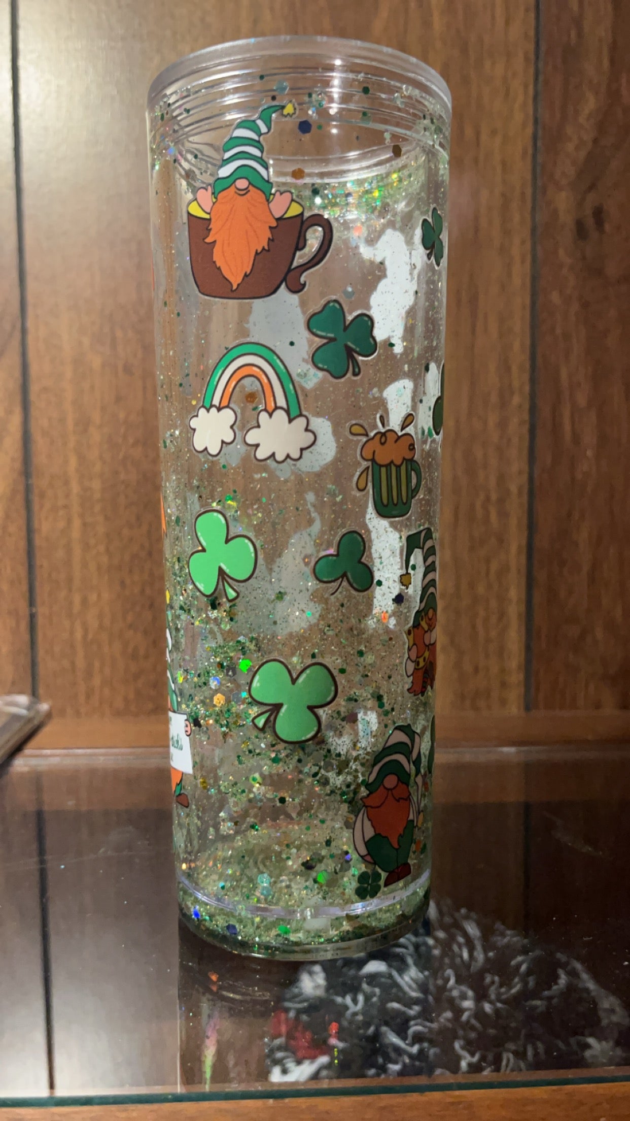 Saint Patrick’s Day 16oz Snow globe Tumbler